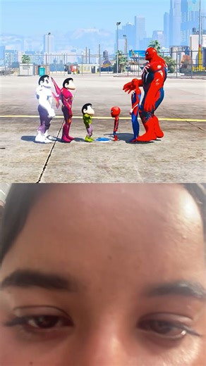 SPIDER MAN VS SHINCHAN HULK SUPER HEROES BATTLE #reaction #shortvideo