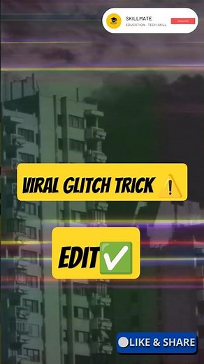 Glitch Effect Secrets for Viral Shorts ⚡📺 #animation #skillmate #animation