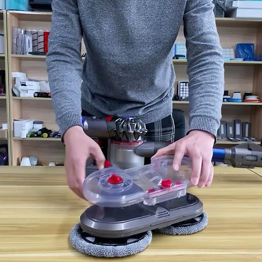 Dyson Vacuum Cleaner Mop Electric Mop Brush Head Installation Demo Video