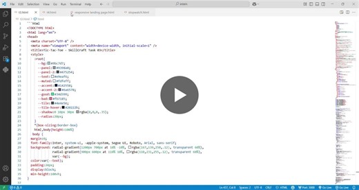 #frontenddeveloper #javascriptprojects #webapplication #gamedevelopment #skillcraft #learningbydoing #html #css #javascript | Akshaya Kappari