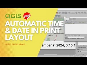 Automatic date and time text in Print Layout in QGIS
