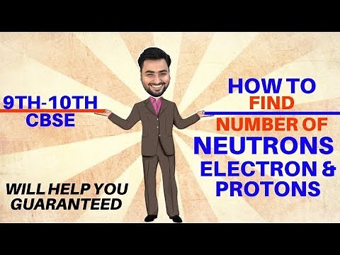 HOW TO FIND NUMBER OF NEUTRONS, ELECTRONS AND PROTONS