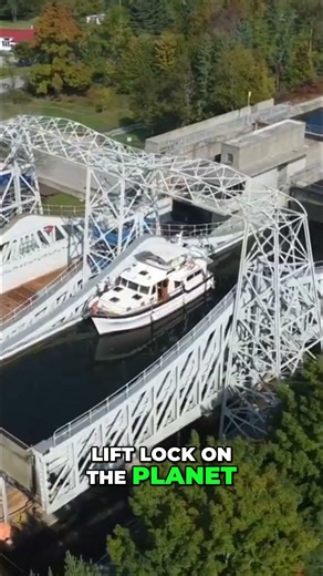 Gravity Lifts Boats 49 Feet: World's Top Waterway Secret! #shorts