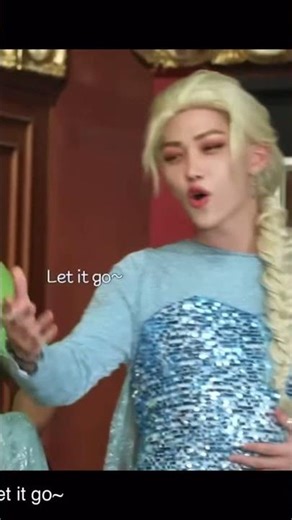 From K-Pop Idol to Frozen Character: SKZ Felix as Elsa #skzfelix