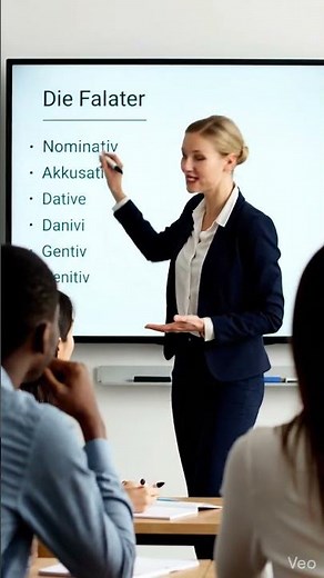 German teacher explaining gender in German