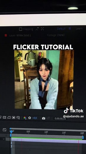 flicker tutorial #edit #aetutorials #tutorial #effects #aftereffects #aespa #karina