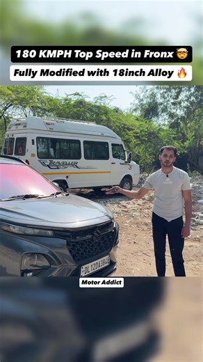 Fronx Hits 180 KMPH 😱 18 Inch Alloys Modified Beast 🔥 #carreviewindia