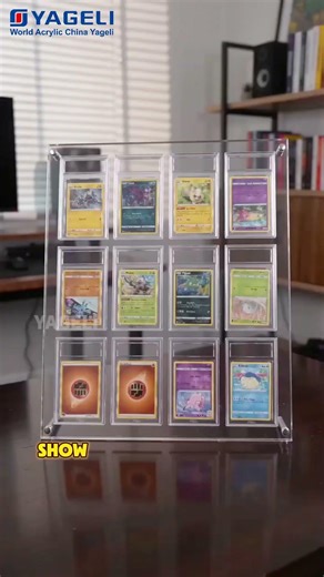 12-Slot Acrylic PSA Display Frame#psa #gradedcards #pokemoncards #tcg #pokemontcg