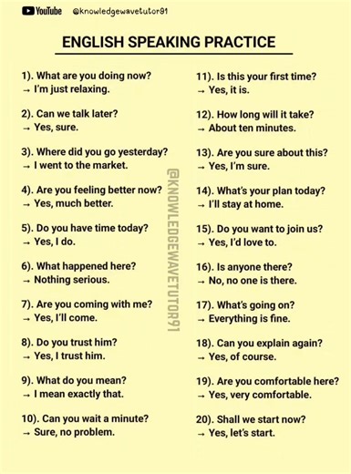 👉English speaking practice for beginners level ✅