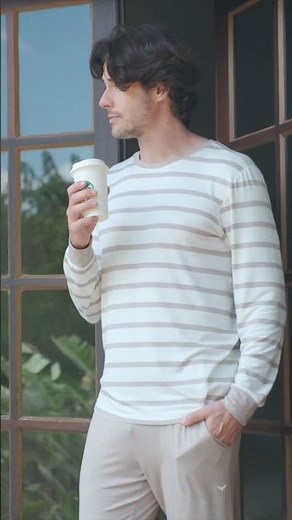 Pijama Masculino Inverno 26 💙 Leve, Atemporal e Confortável | Etéreo