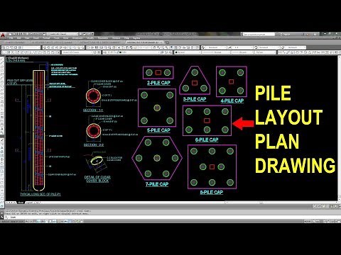 How to draw pile layout plan in AutoCAD