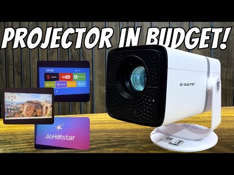 Egate Atom 3X Projector Unboxing & Review, Full HD, 5W Speaker - Best Full HD Projector Under 10000