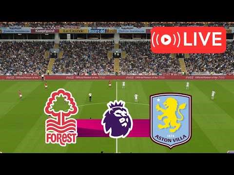 Nottingham Forest vs Aston Villa FC LIVE | Premier League 25/26 | Match Live Simulation on PES 2021
