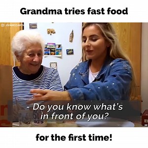 4.9M views · 310 reactions | She tries fast food for the first time & her reaction is hysterical! 藍磻 | Refresh | Facebook