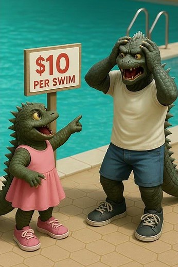 Where does little Godzilla get to swim #godzilla #kingkong #monster #godzillavskong