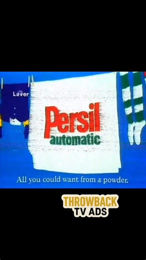 THROWBACKTVADS on Instagram: "Persil automatic advert from 1986 but was reused well into the 90s #persil"