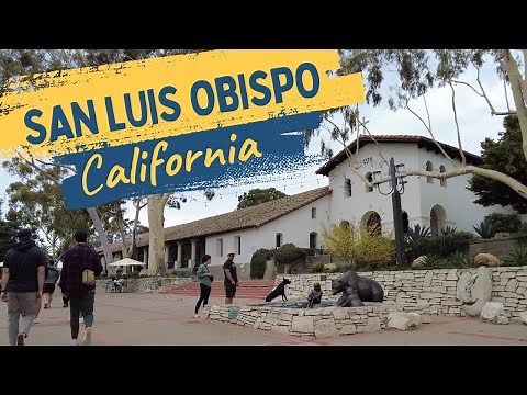 [4K] Walking SAN LUIS OBISPO, CALIFORNIA (A Walking Tour)