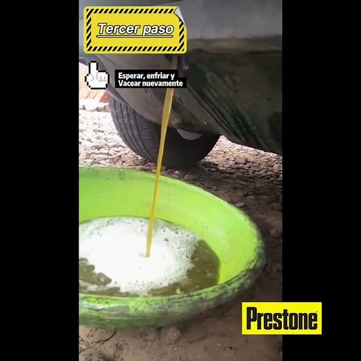 Lavado al sistema de refrigeración con Radiator Flush + Cleaner de Prestone