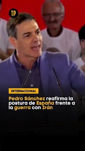Pedro Sánchez reaffirms Spain's position on the war with Iran