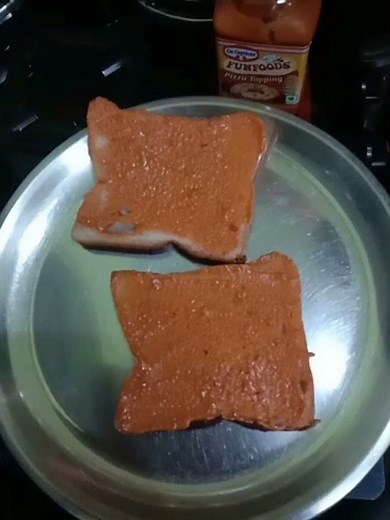 Bread pizza without cheese🤤😋😍#shorts #breadpizza #withoutcheese #yummy