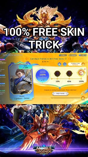 How I got Alucard Lightborn Skin for FREE! 😍 | MLBB Call Back Event Complete​ #warlic #Mlbb #Alucard