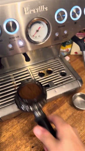 Making a coffee after building a computer. Let me know if you want a review of this espresso machine