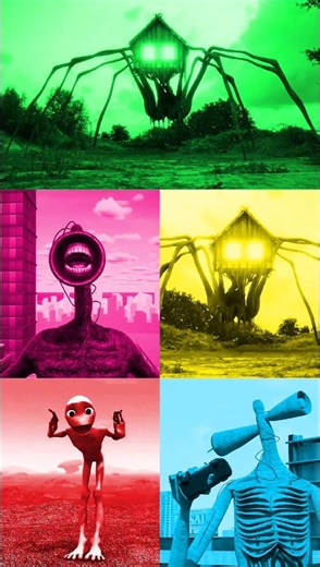 Siren Head Coffin DanceMegamix Colour Song (Cover)#sirenhead #dancemoves #coffindance #shotrs ||