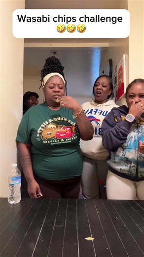 Wasabi chips challenge 😀😀😀#funny #funnyvideos #scared #scarecam #scary #foyou #scareprank #prank