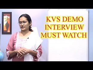 Kvs demo teaching || A must watch