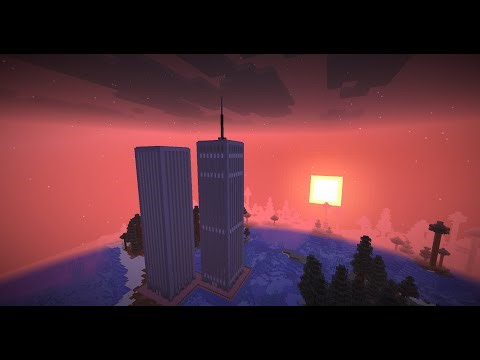 How to build the Twin towers in Minecraft! (Simplified version)