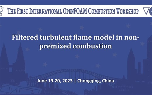 Filtered turbulent flame model in non-premixed combustion