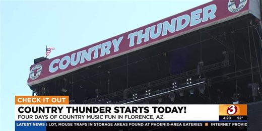 Country Thunder begins in Florence