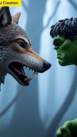 Hulk vs wolf are Fighting 😱😱 | #shorts #hulkvideo #hulk #superhero #hulkaction