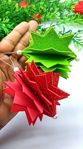 9.2K views · 107 reactions | In this easy step-by-step tutorial, you’ll learn how to make stunning handmade Christmas decorations using simple materials at home. #handmade #Christmas #ornaments | Origami Art & Crafts | Facebook