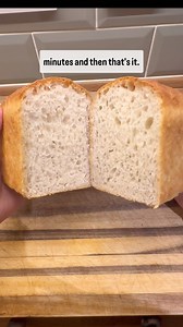The easiest homemade bread recipe 😍 Ingredients 450g (3 cups) bread flour 1.5 salt 1.5 yeast 1.5 sugar 400ml (1.5 cups) lukewarm water #howto #baking #bread #easyrecipes #foodie | Lets Eat