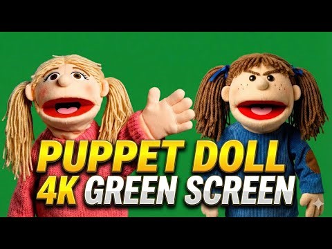 Puppet Doll Green Screen | Girl Puppet Doll Talking – Green Screen | GreenX AI |