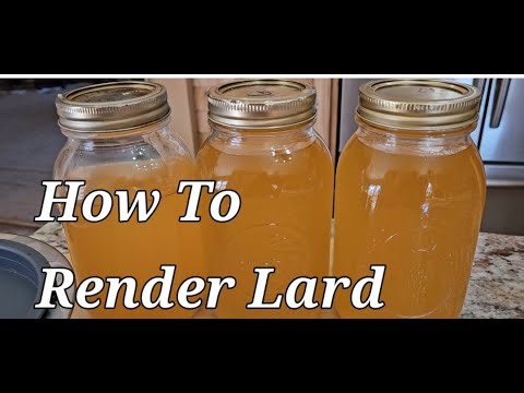 *NEW*//How To Render Lard The Good Fat//CANNING AND PRESERVING