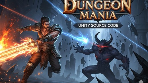 Dungeon Mania Clone – Full Unity Project f at playsourcecode.com