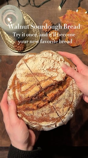 Walnut Sourdough Bread 🍞 Bakery-Style at Home (So Easy & So Rustic)
