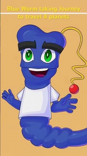 Blue Worm taking Journey to travel 4 planets but he doesn’t know if those real planets of Spacetoon