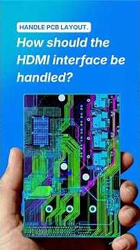 JLCPCB Layout Knowledge: How should the HDMI interface be handled? 🤔#jlcpcb #pcblayout #pcbdesign