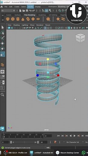 Amazing Rope Animation in Maya | 3D Simulation in 30 Seconds 🔥