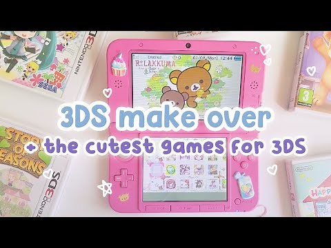 Kawaii Rilakkuma 3DS XL Make Over 💗 + Cutest Games for 3DS 💐Homebrew in 2022