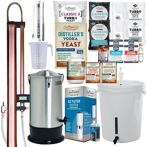VODKA DISTILLERY KIT with T500 Pro Turbo 500 Pro Copper Condenser, Create  Boiler & Vodka Pack