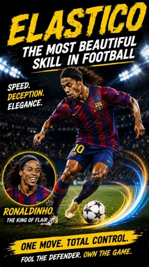 Want to Dribble Like a Pro? Master The elastico Move! 🚀 #FootballTraining #Skills