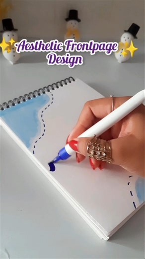 Aesthetic April Frontpage Design #shorts #viralshorts #frontpage #handmade #viral #trending