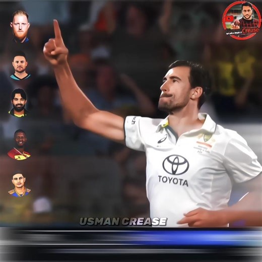 100% Accuracy! How Mitchell Starc Destroys the World's Best Batsmen ⚡🔥 #UsmanCrease #Shorts #Edits
