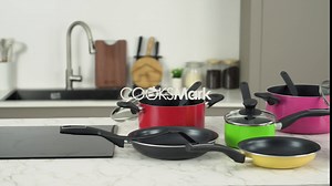 COOPER PAN 15 Piece Cookware Set, Heavy Duty and Durable, Triple Layered Non-Stick, Even Heat Distribution, Heat Resistant Handles, Warp Resistant Cookware, Set Includes 5 Nylon Utensils