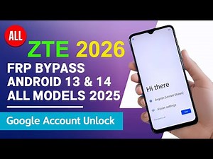 ALL ZTE BLADE FRP BYPASS ANDROID 13/14 EASY METHOD 2026 WITHOUT PC