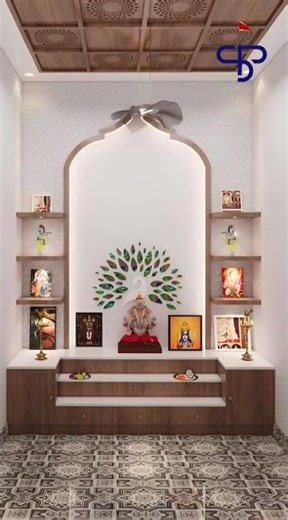 👉 Dream Home Temple Design Ideas 🛕 | Modern Pooja Unit Interiors #bhubaneswar #interiordesign